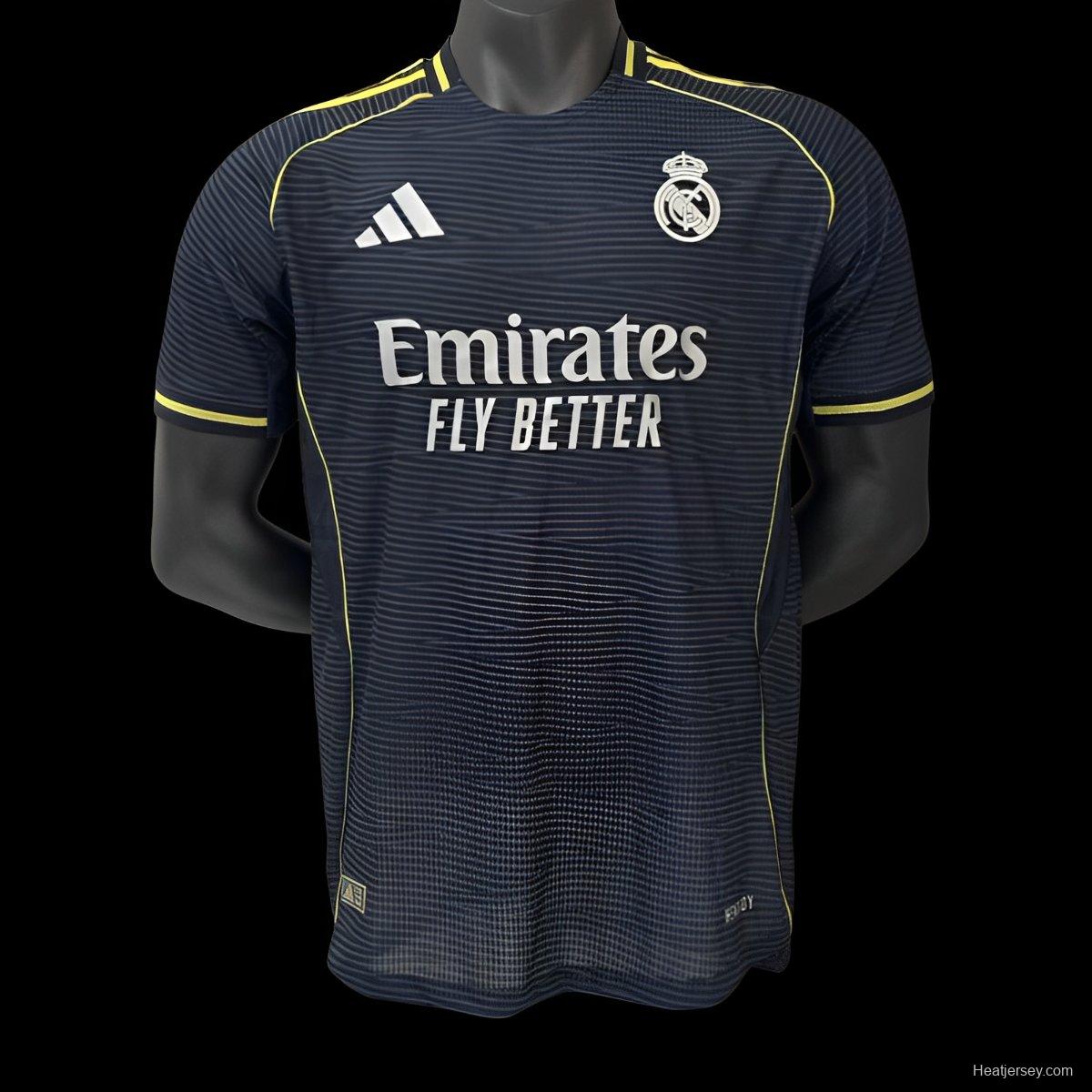 Player Version 25/26 Real Madrid Away Black Jersey